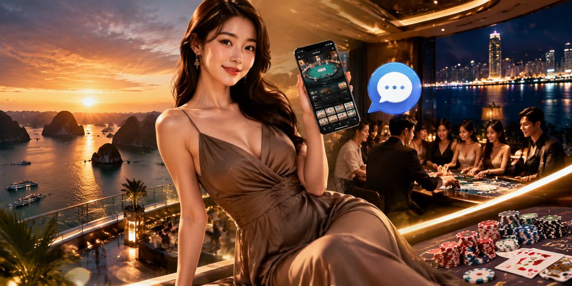 Khung cảnh vịnh Hạ Long – người chơi thư giãn tra kết quả xổ số bên ly cà phê