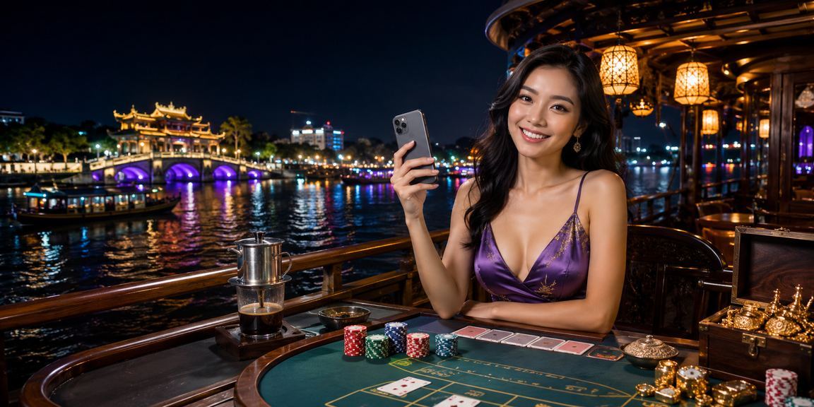 Người dùng tại Huế chơi Baccarat và xử lý thanh toán tại quán cà phê – trải nghiệm kqxshg trên di động